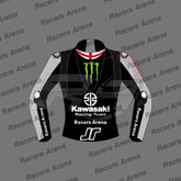 Jonathan Rea Kawasaki Winter Test 2023 Motorcycle Leather Race Jacket Back